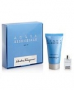 SALVATORE FERRAGAMO Acqua Essenziale Pour Homme Mini Dárková sada EDT 5 ml a sprchový gel na tělo a vlasy 50 ml - 5ml